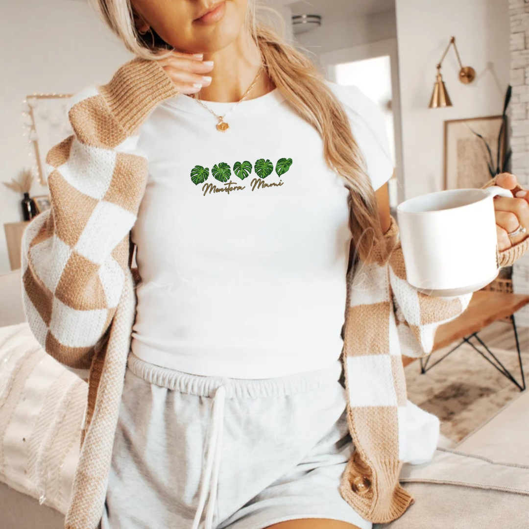 Monstera Mami Baby Tee