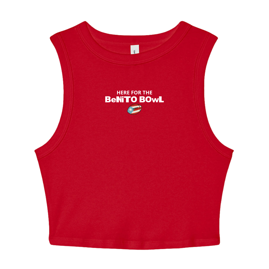 Benito Bowl Cropped Racerback Tank