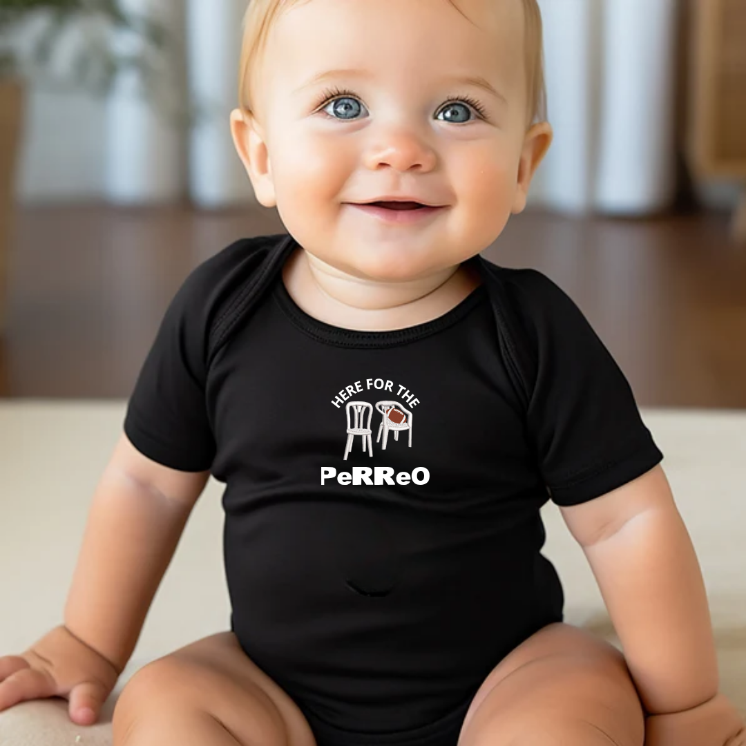 Here For The Perreo Baby Onesie