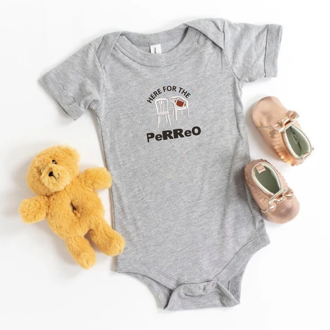 Here For The Perreo Baby Onesie