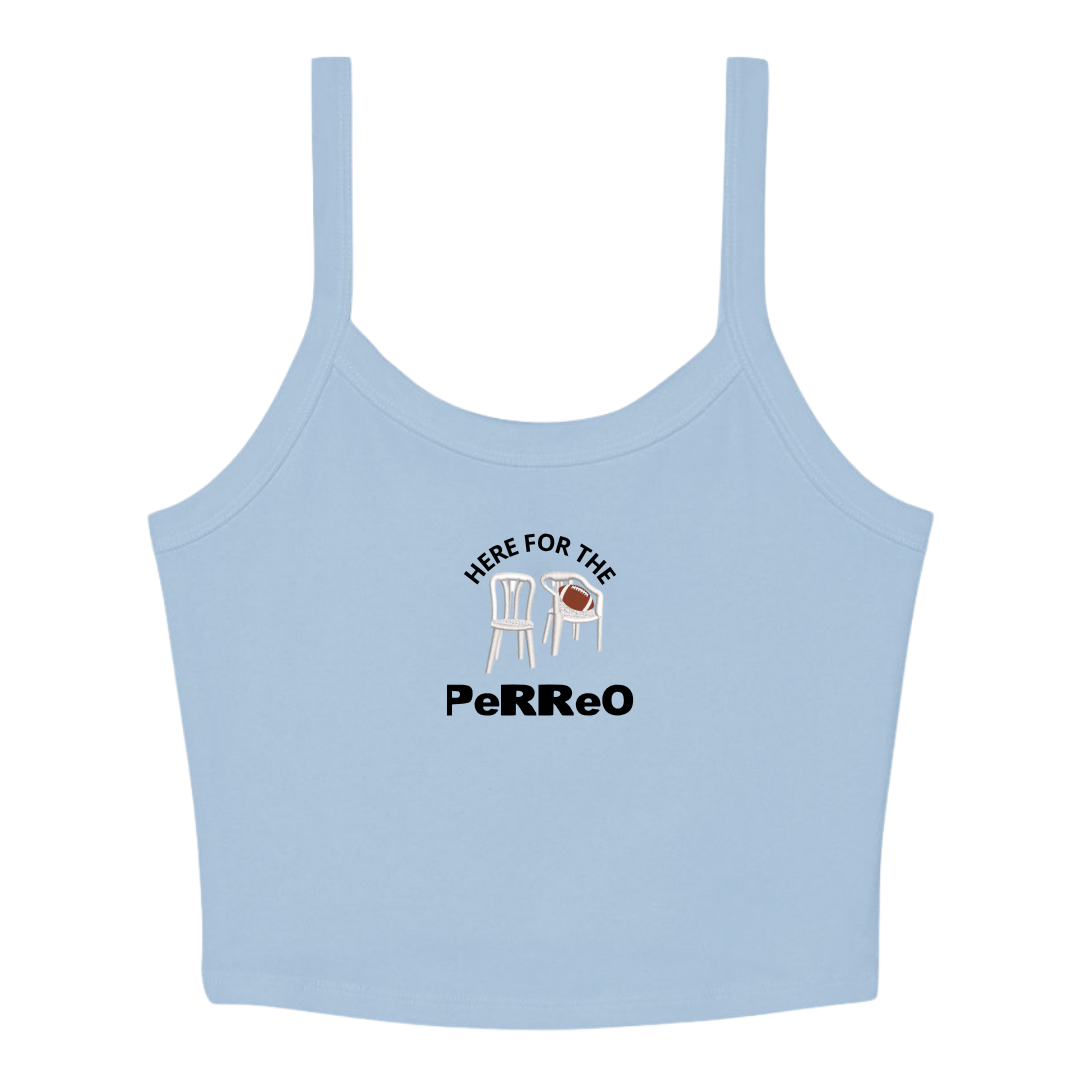 Here Fir The Perreo Cropped Tank