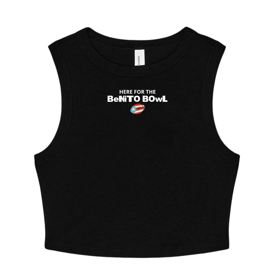 Benito Bowl Cropped Racerback Tank