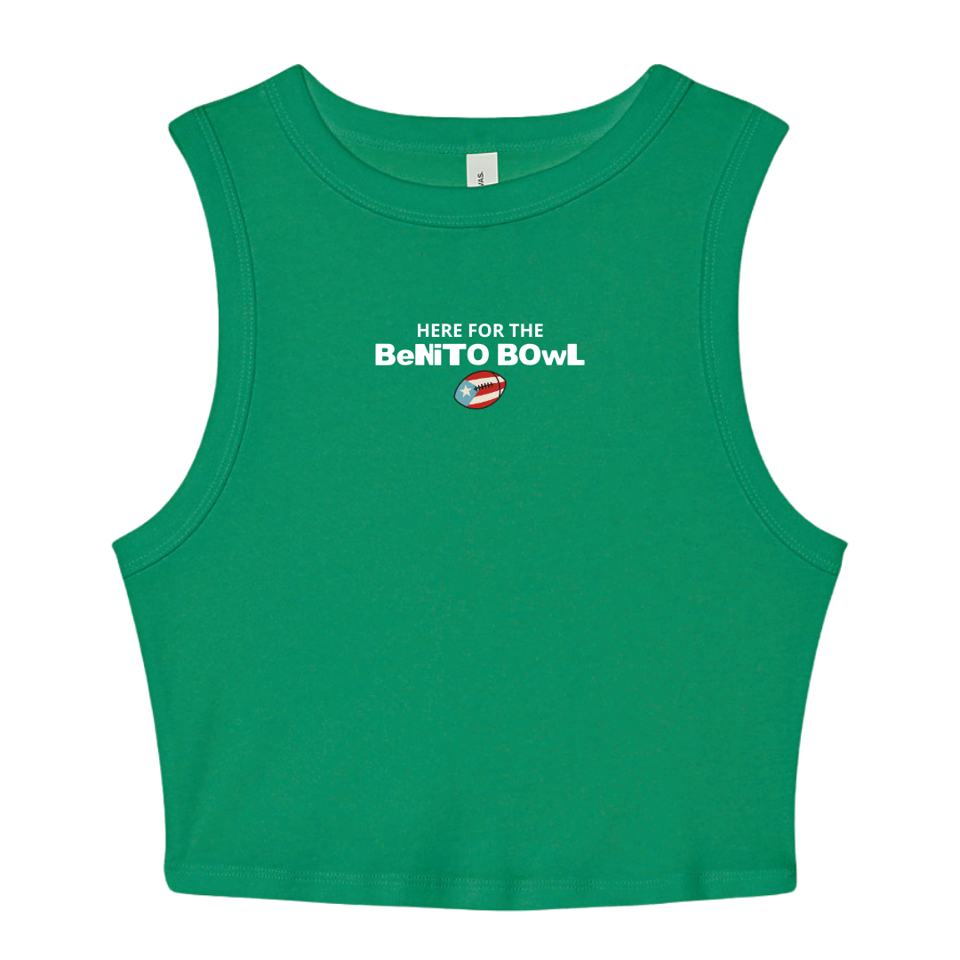 Benito Bowl Cropped Racerback Tank