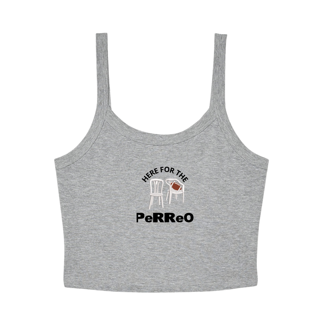 Here Fir The Perreo Cropped Tank