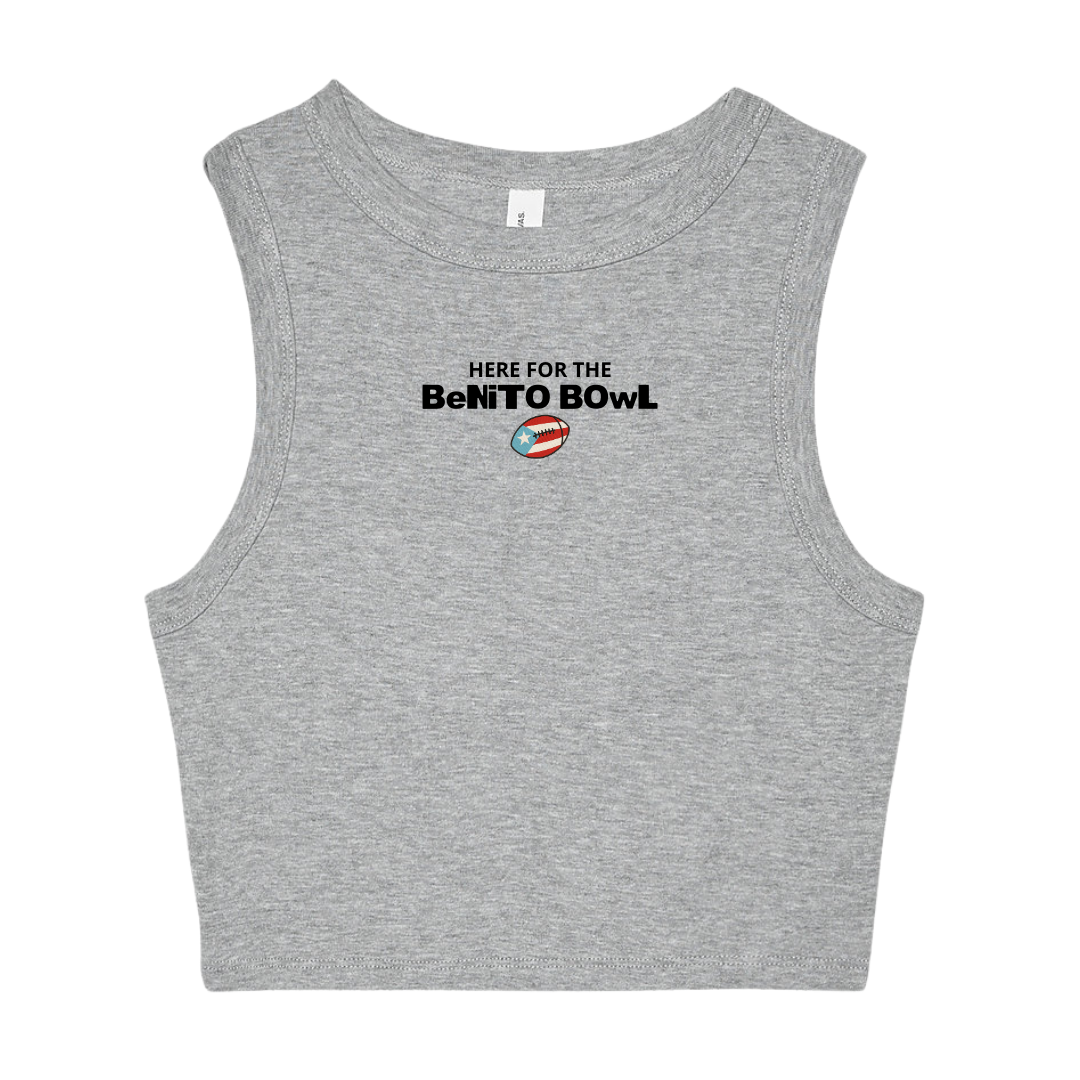 Benito Bowl Cropped Racerback Tank