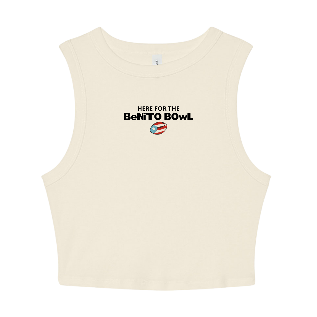 Benito Bowl Cropped Racerback Tank
