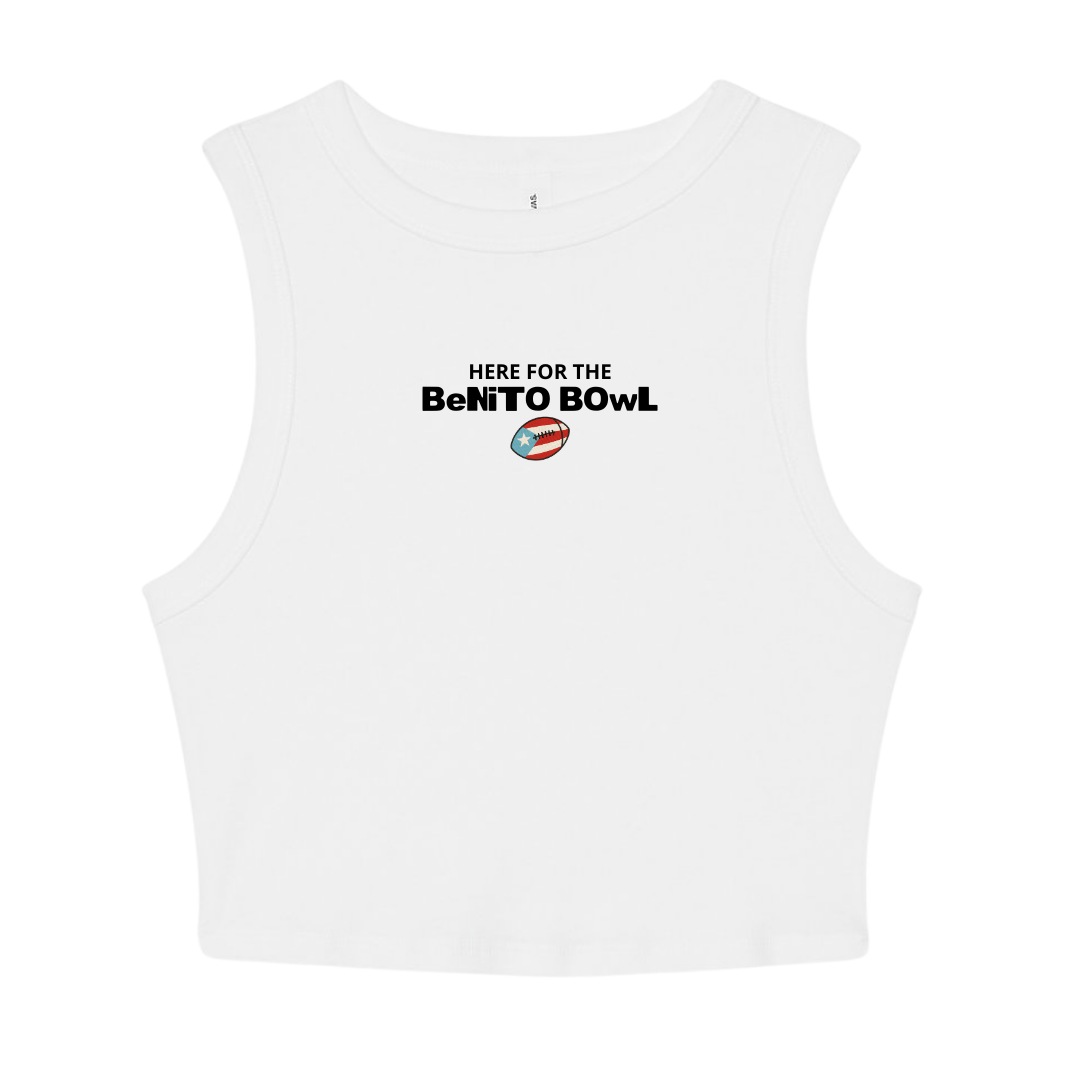 Benito Bowl Cropped Racerback Tank