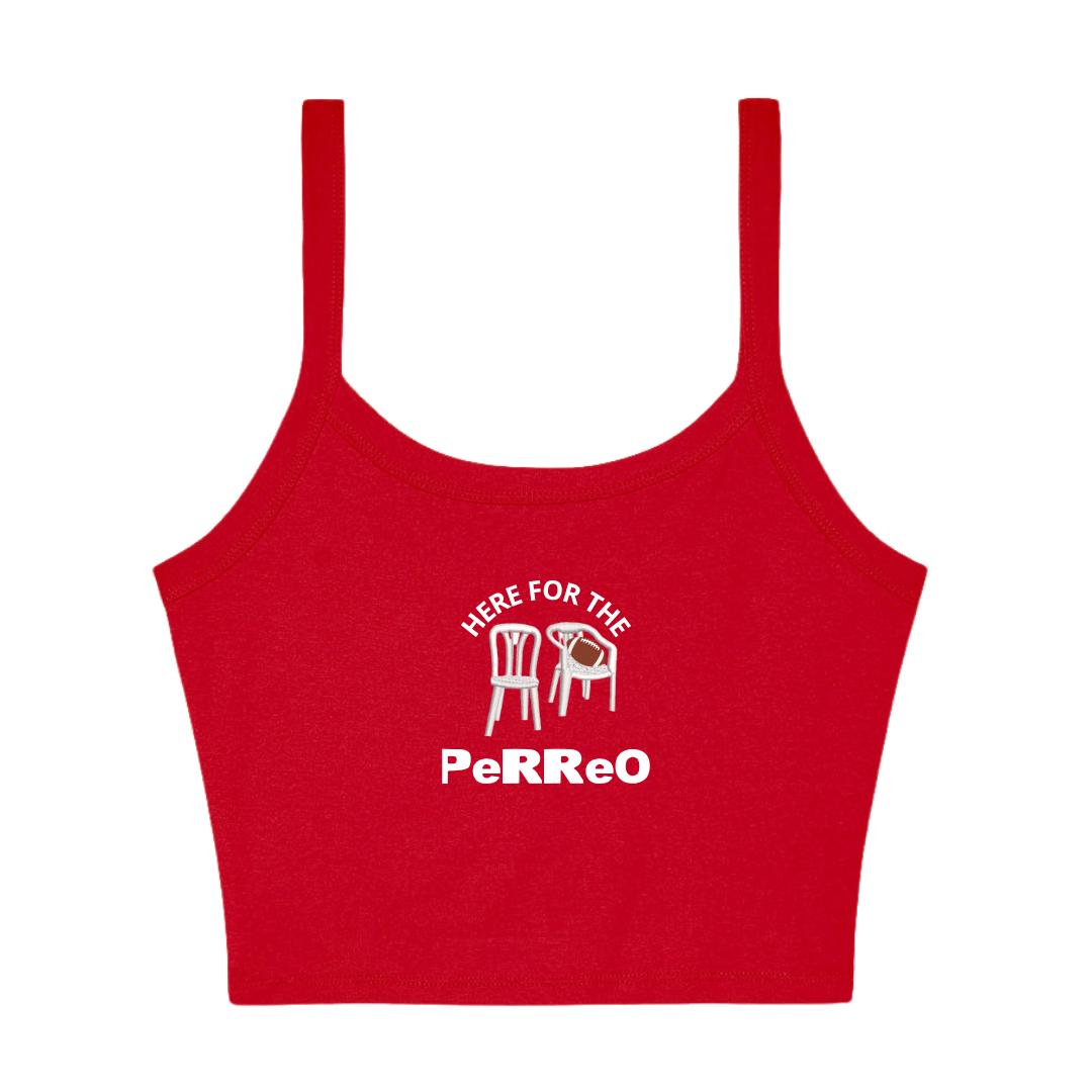 Here Fir The Perreo Cropped Tank