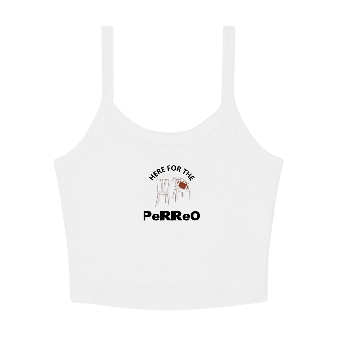 Here Fir The Perreo Cropped Tank