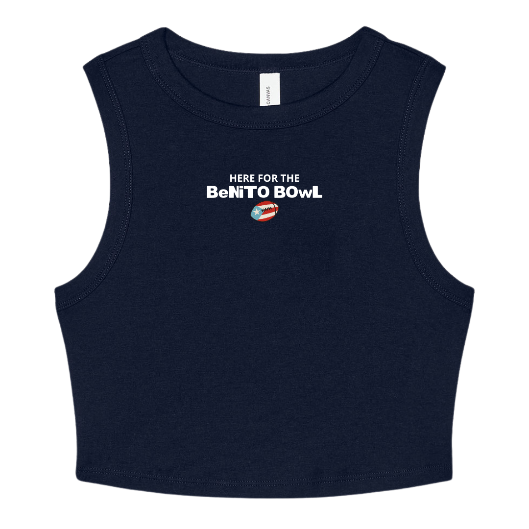 Benito Bowl Cropped Racerback Tank