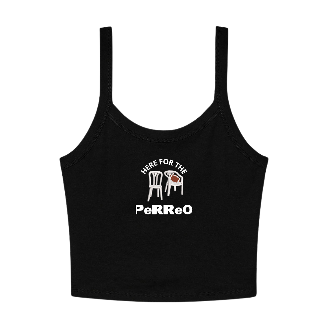 Here Fir The Perreo Cropped Tank