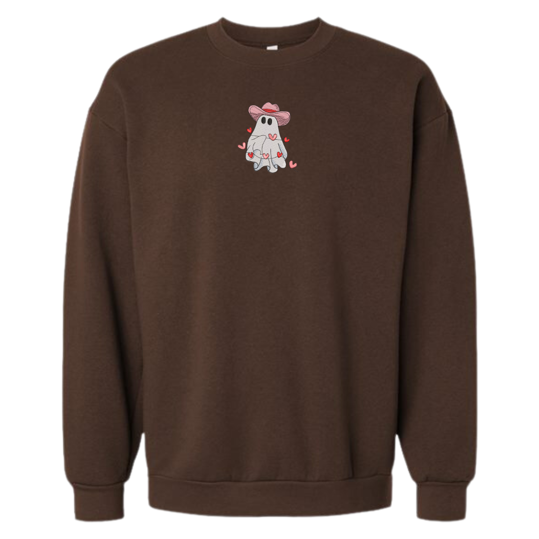 Howdy Valentine Ghost Crewneck