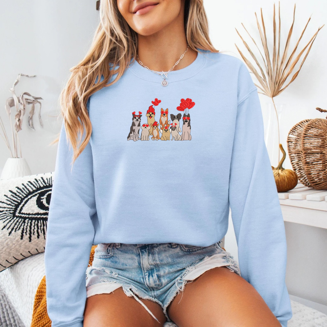 Valentine Pups Crewneck