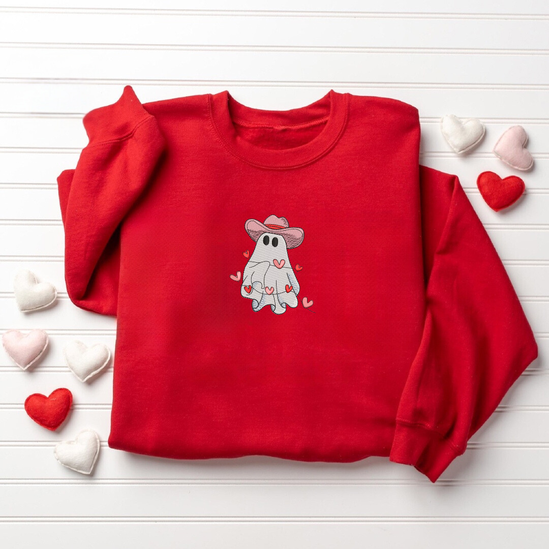 Howdy Valentine Ghost Crewneck