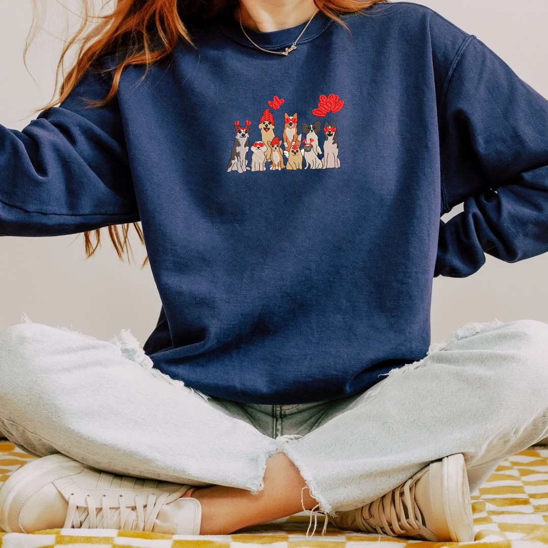 Valentine Pups Crewneck