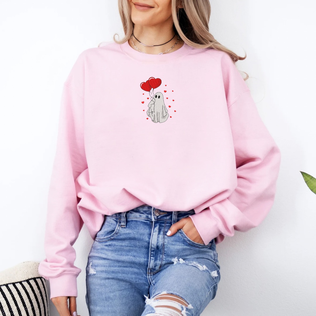 Love Balloon Ghost Crewneck