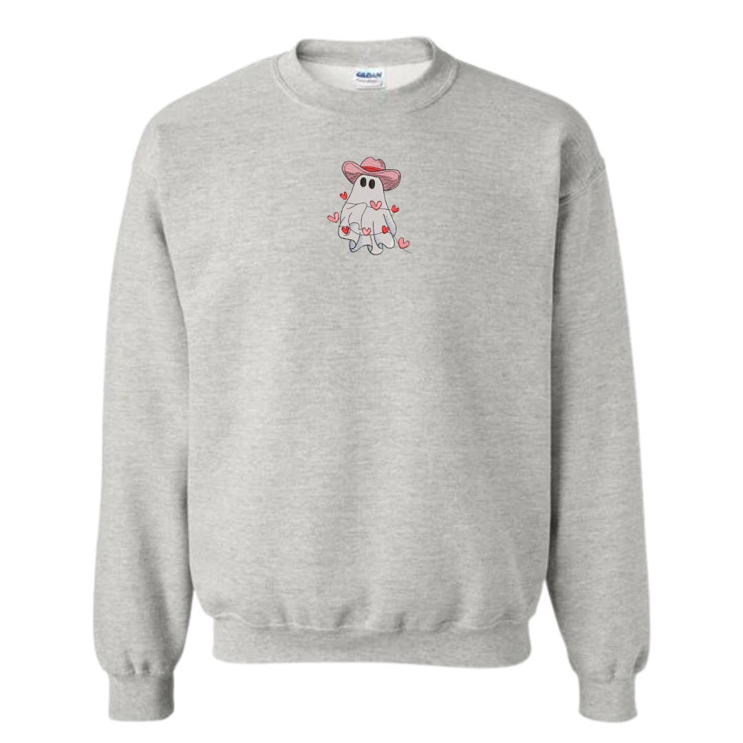 Howdy Valentine Ghost Crewneck