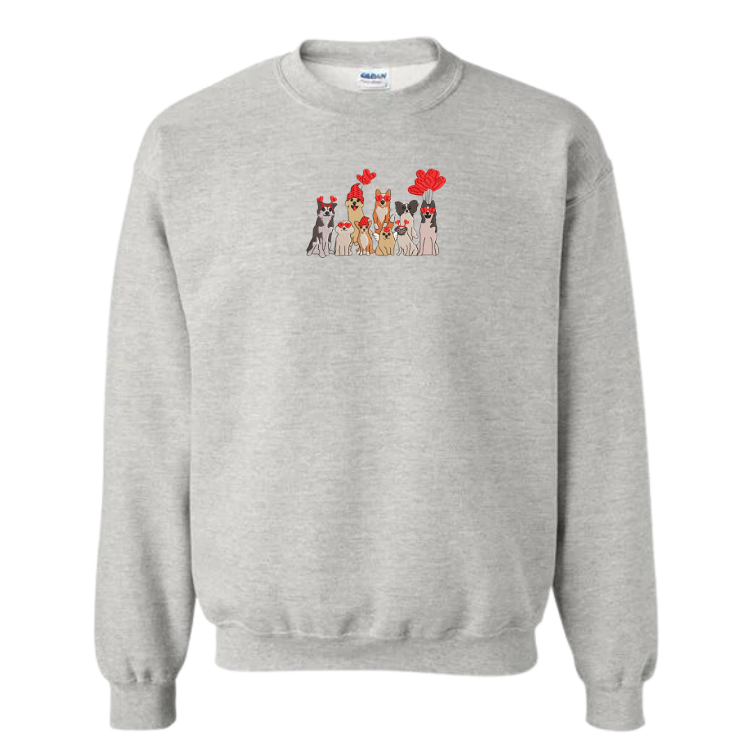 Valentine Pups Crewneck