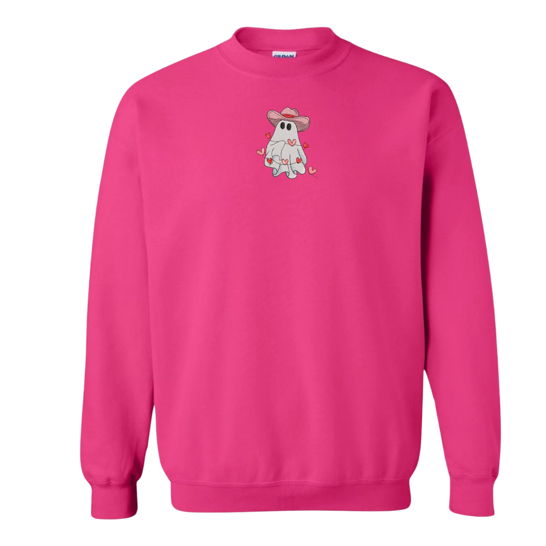 Howdy Valentine Ghost Crewneck