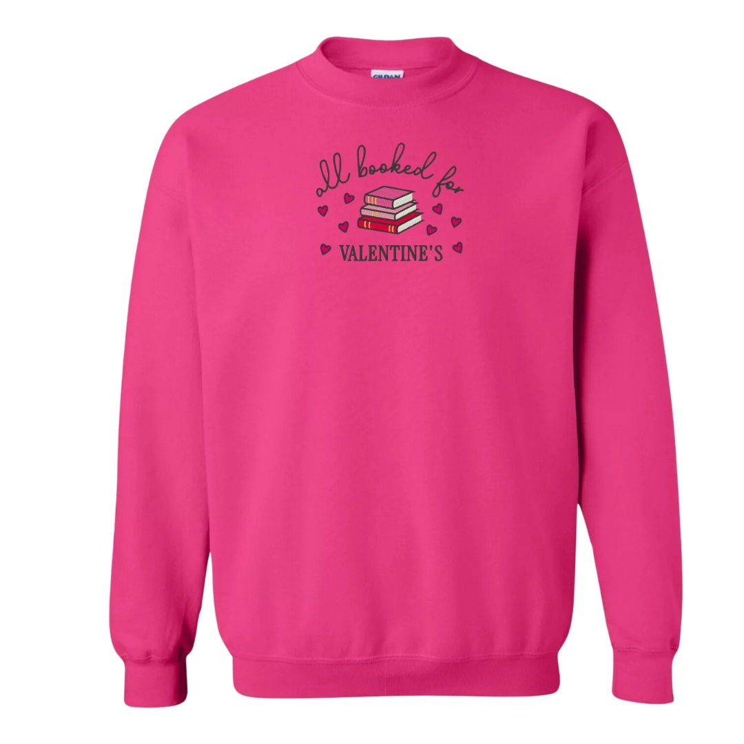 Booked Up For VDay Crewneck