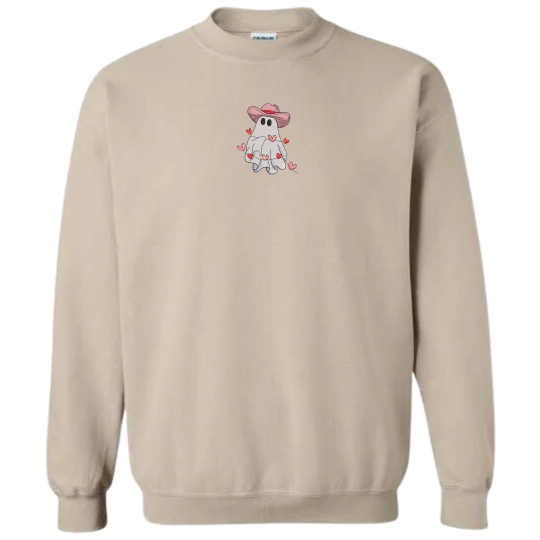 Howdy Valentine Ghost Crewneck