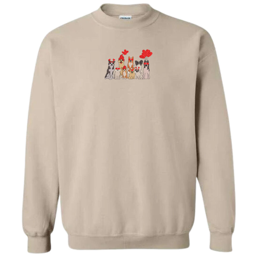 Valentine Pups Crewneck