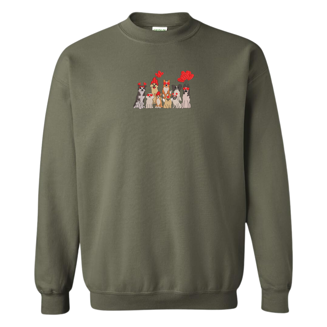 Valentine Pups Crewneck