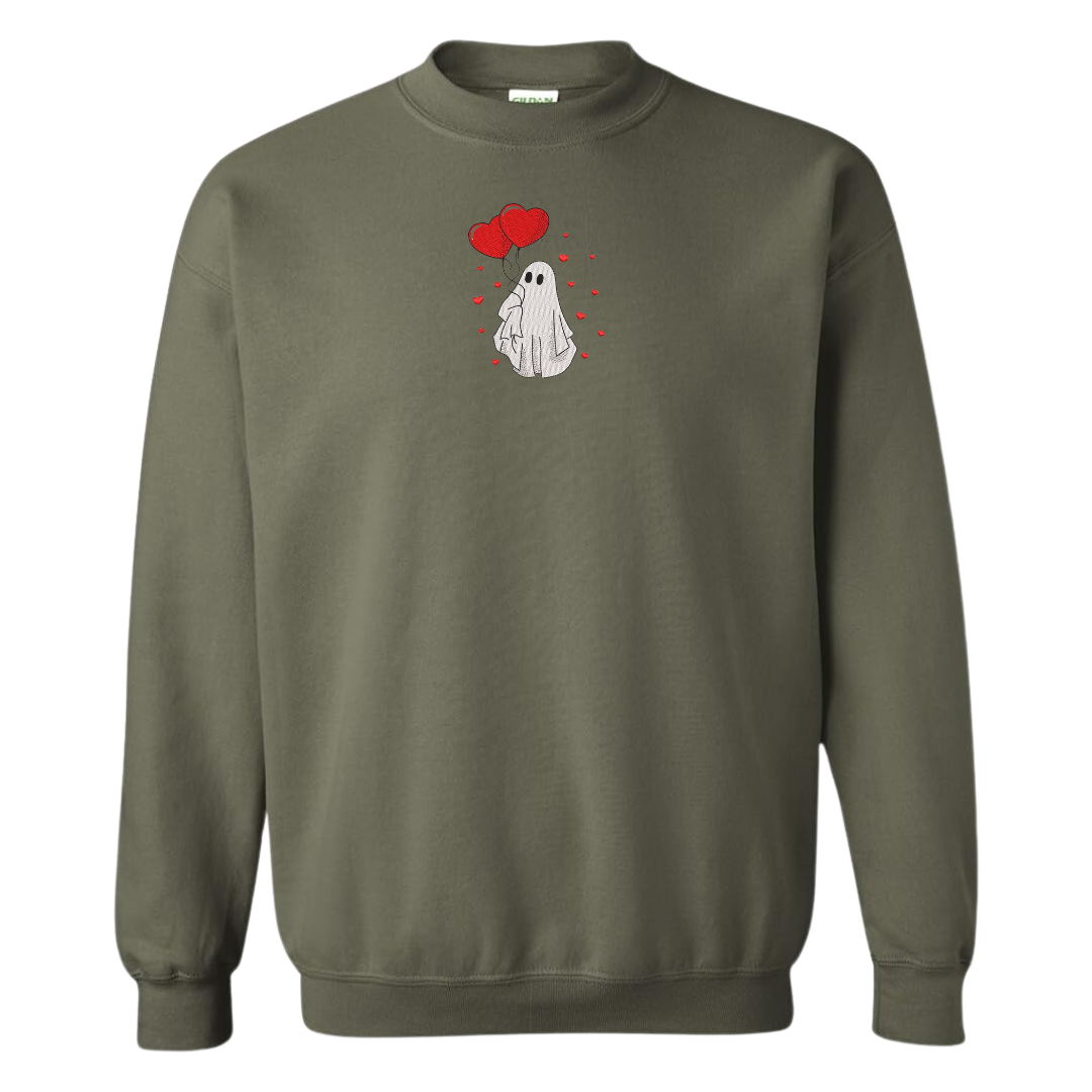 Love Balloon Ghost Crewneck