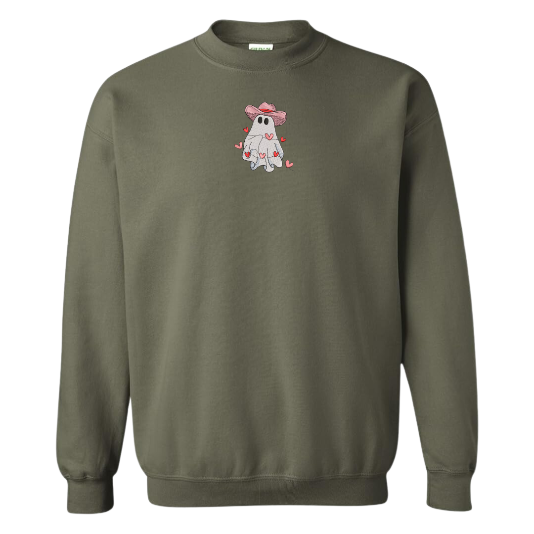 Howdy Valentine Ghost Crewneck