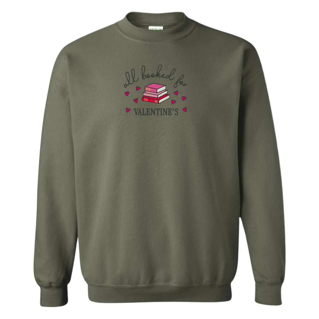 Booked Up For VDay Crewneck