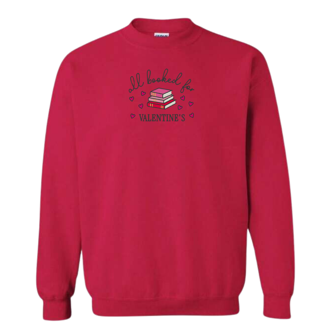 Booked Up For VDay Crewneck