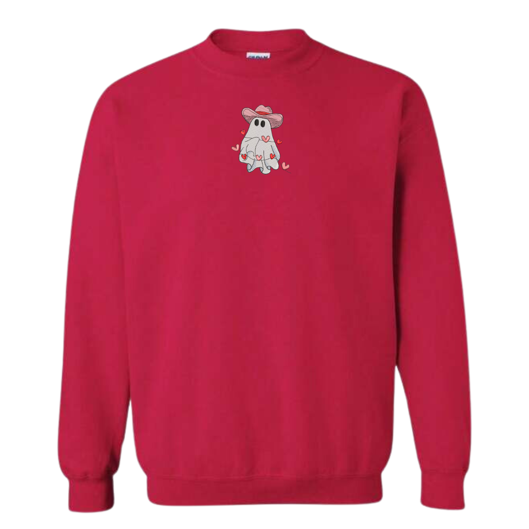 Howdy Valentine Ghost Crewneck