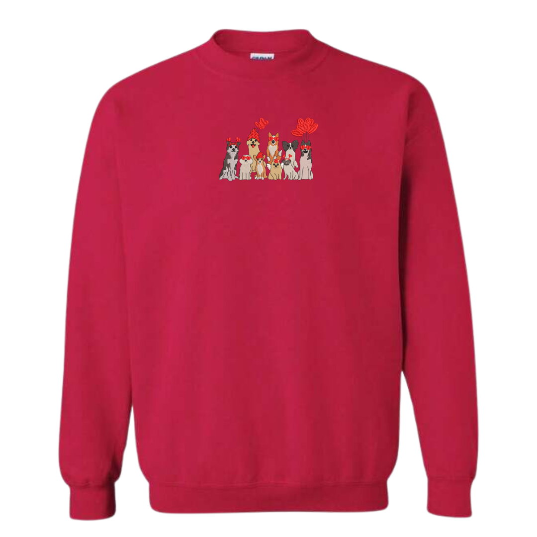 Valentine Pups Crewneck