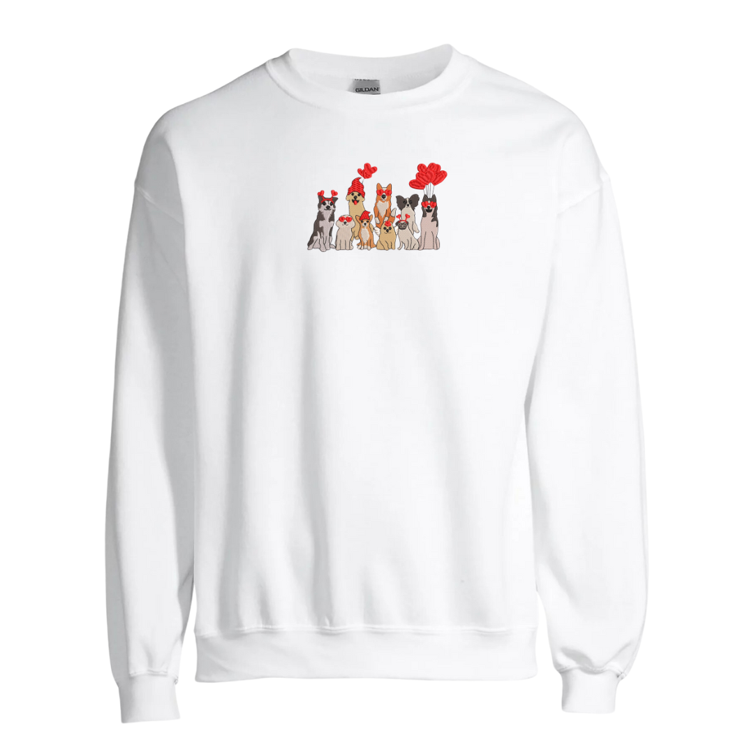 Valentine Pups Crewneck