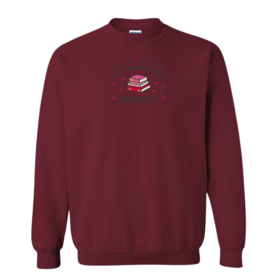 Booked Up For VDay Crewneck