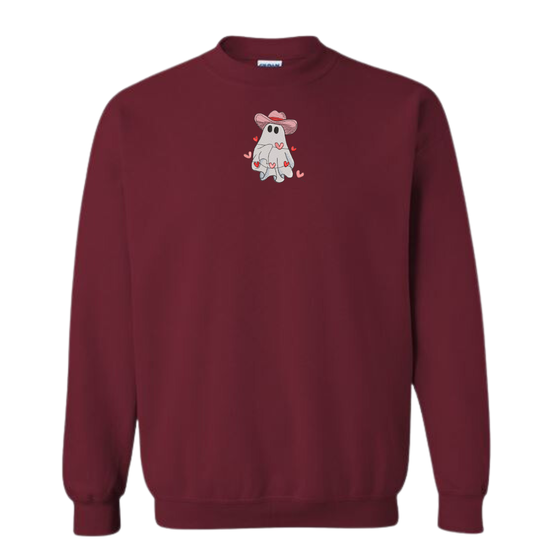 Howdy Valentine Ghost Crewneck