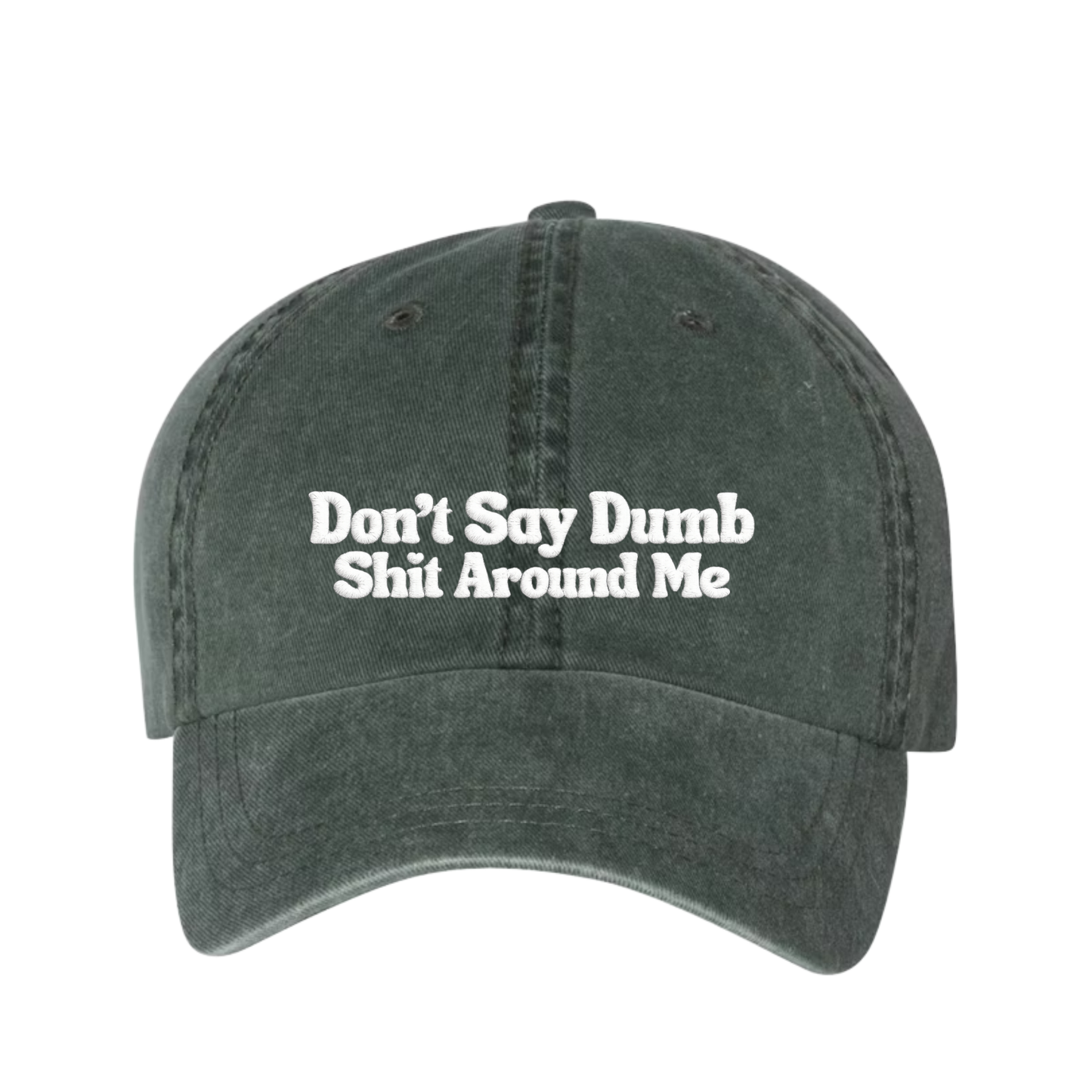 Don't Say Dumb Shit Around Me Dad Hat