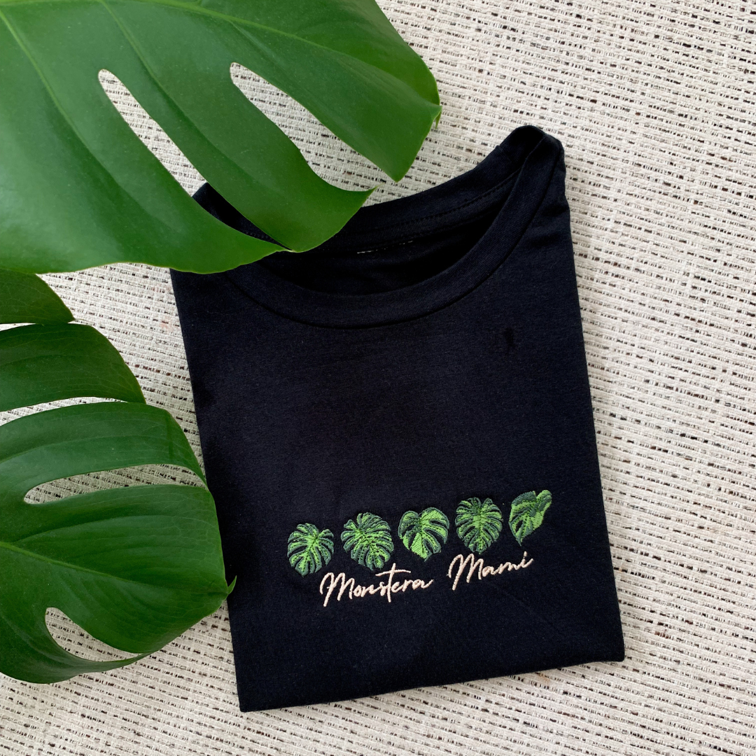 Monstera Mami Cropped Tee