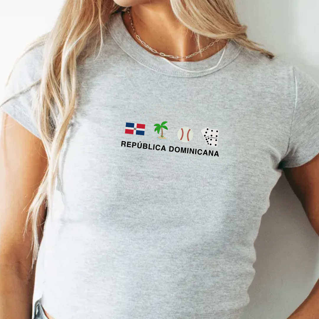 Dominican Republic Icons Baby Tee