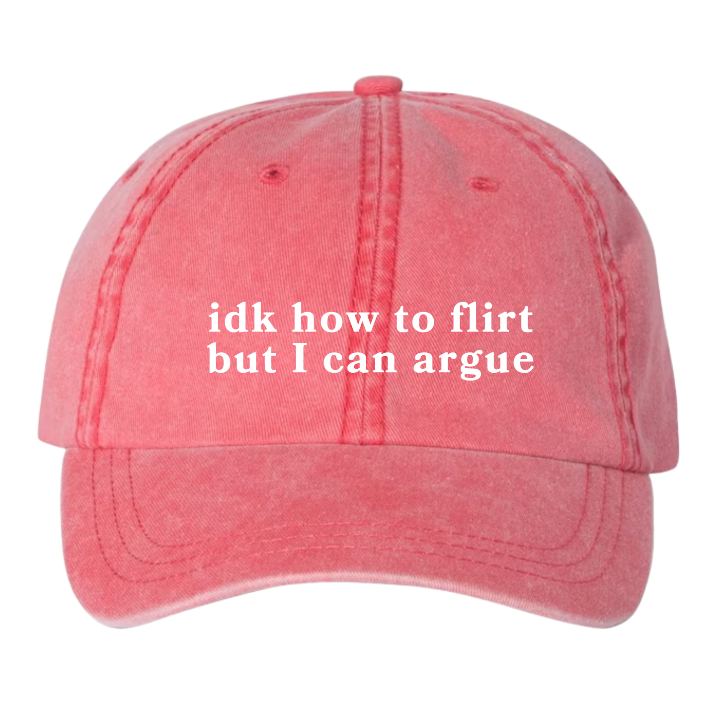 idk how to flirt Dad Hat