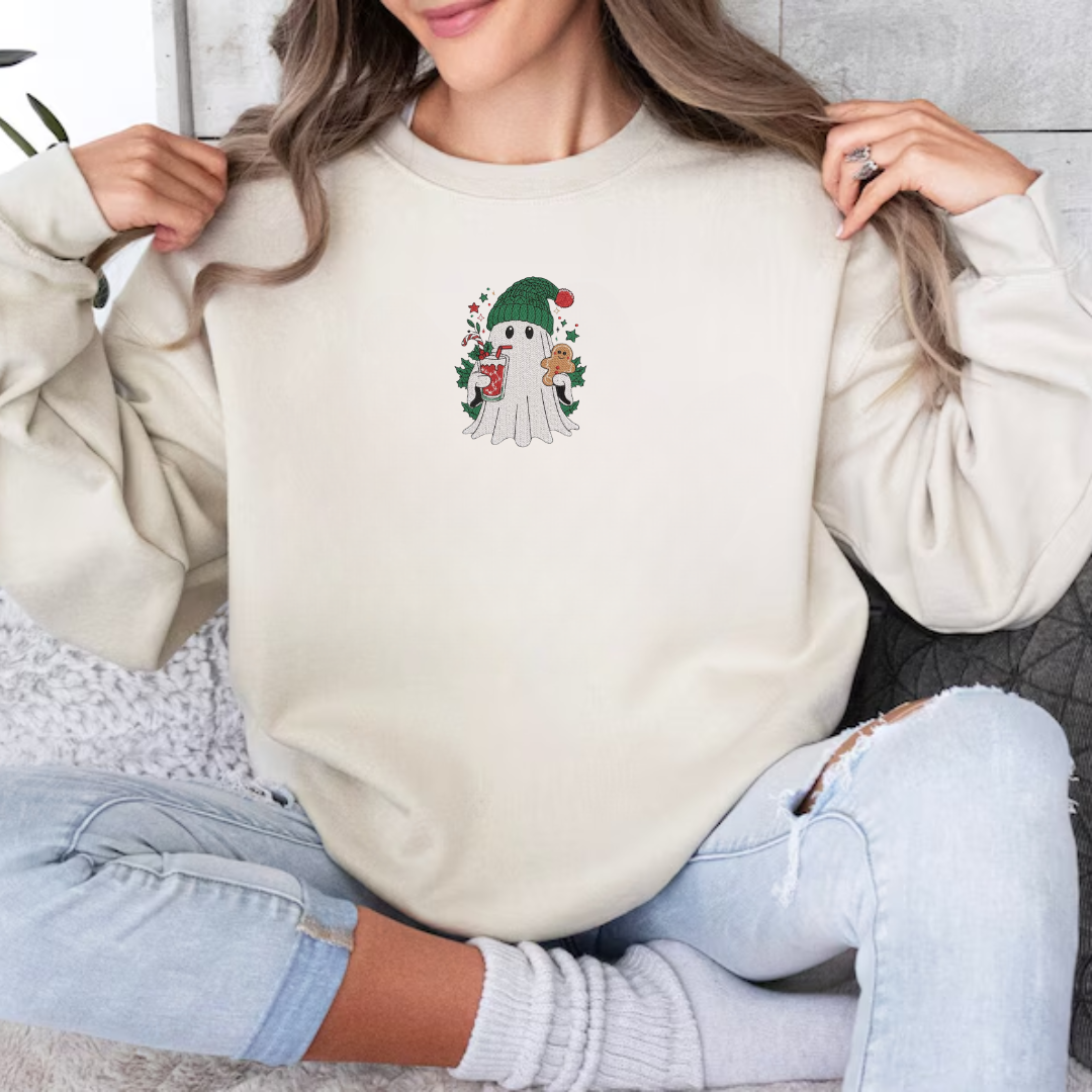 Festive Ghost Crewneck