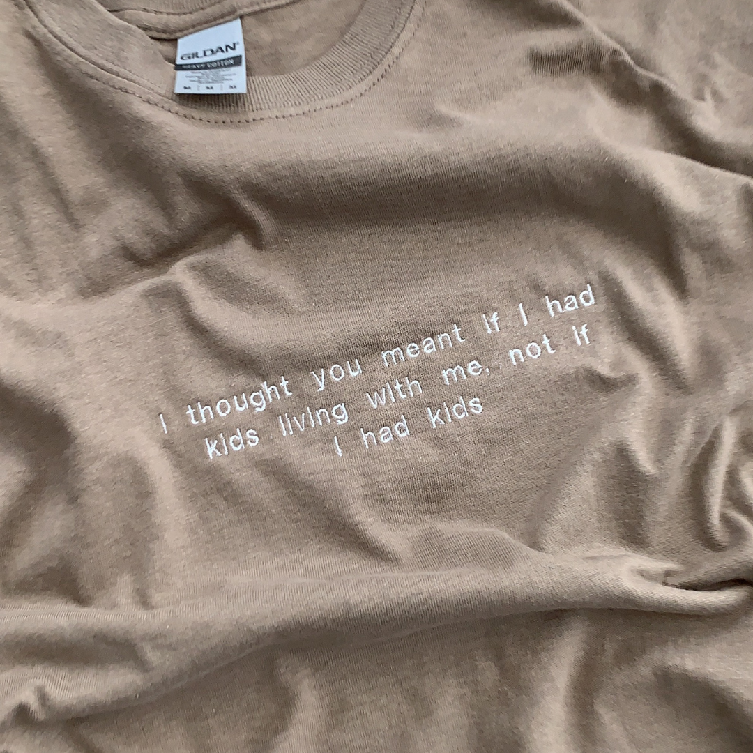 Embroidered Crewneck with Custom Quote