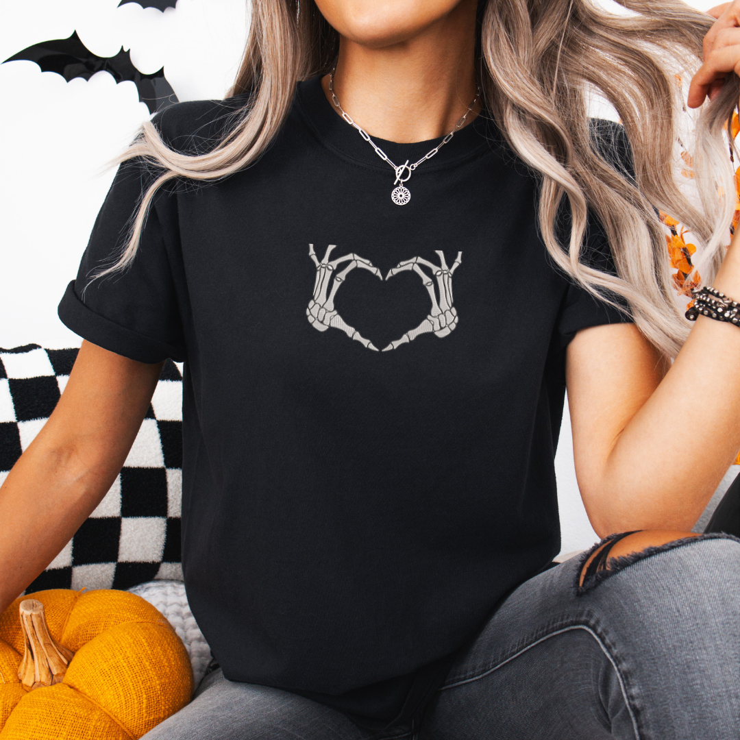 Skeleton Love Hands Tee