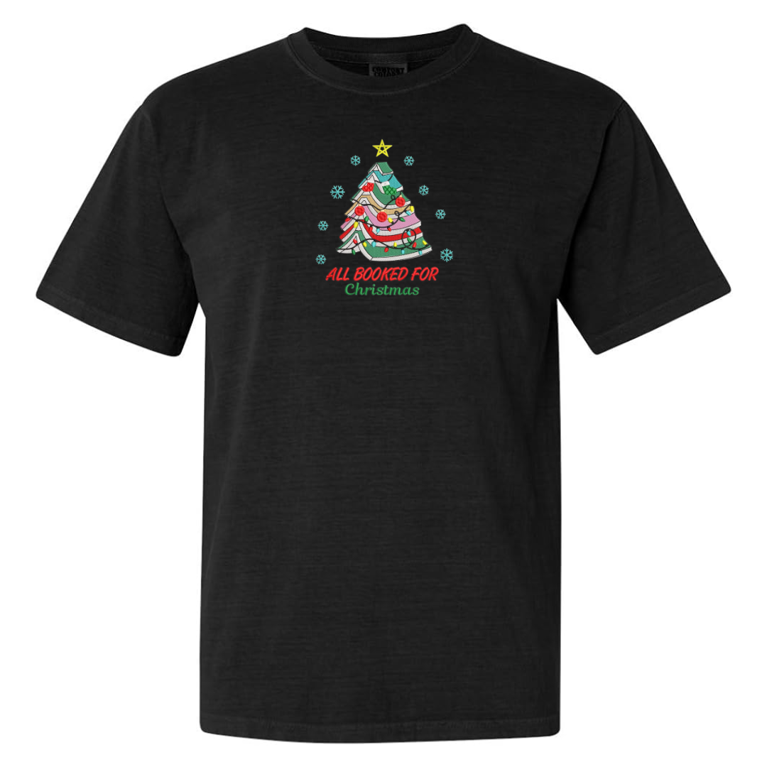 All Booked for Christmas Tee