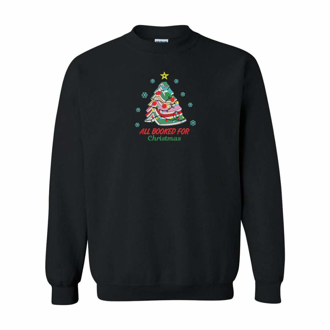 All Booked for Christmas Crewneck