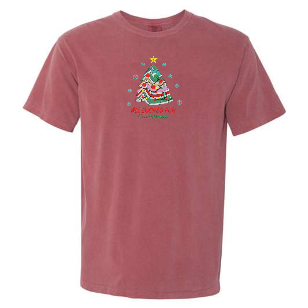 All Booked for Christmas Tee