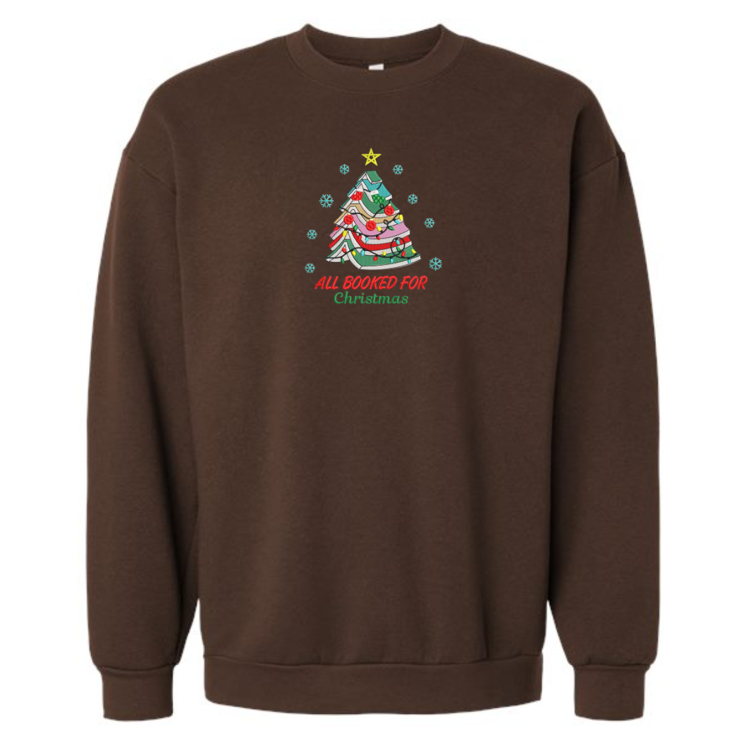 All Booked for Christmas Crewneck