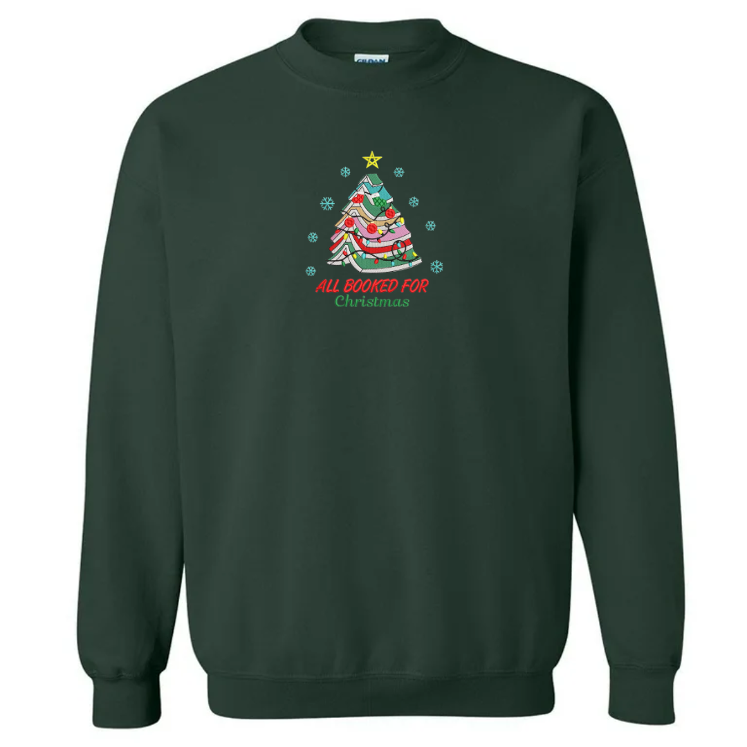 All Booked for Christmas Crewneck