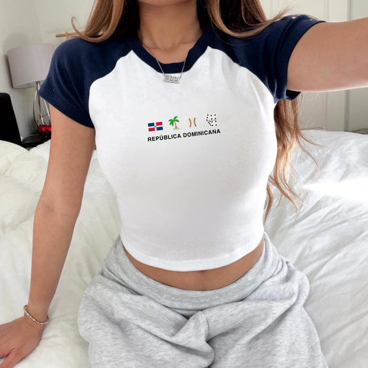 Dominican Republic Icons Baby Tee