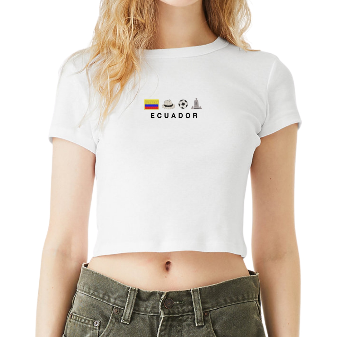 Ecuador Icons Embroidered Baby Tee